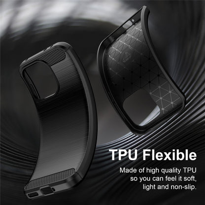Fodral för OnePlus Nord 6, Techsuit, Kolfiber, Blå