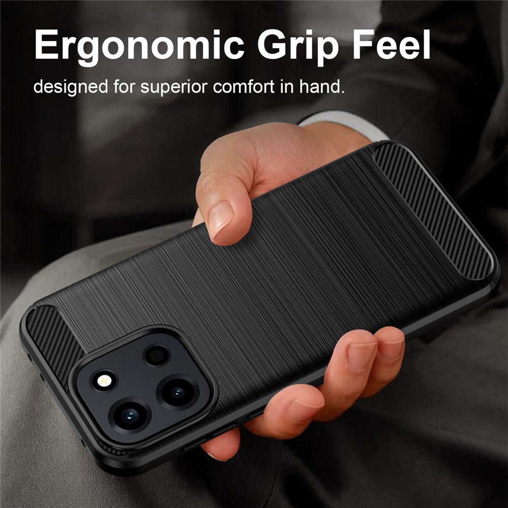 Fodral för OnePlus Nord 6, Techsuit, Kolfiber, Blå