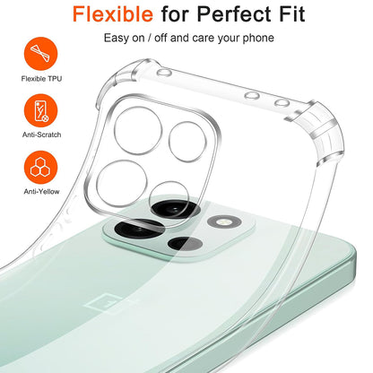 Skyddsfodral för OnePlus Nord 6, Techsuit, Shockproof Clear, Transparent