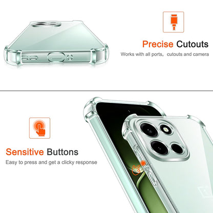 Skyddsfodral för OnePlus Nord 6, Techsuit, Shockproof Clear, Transparent