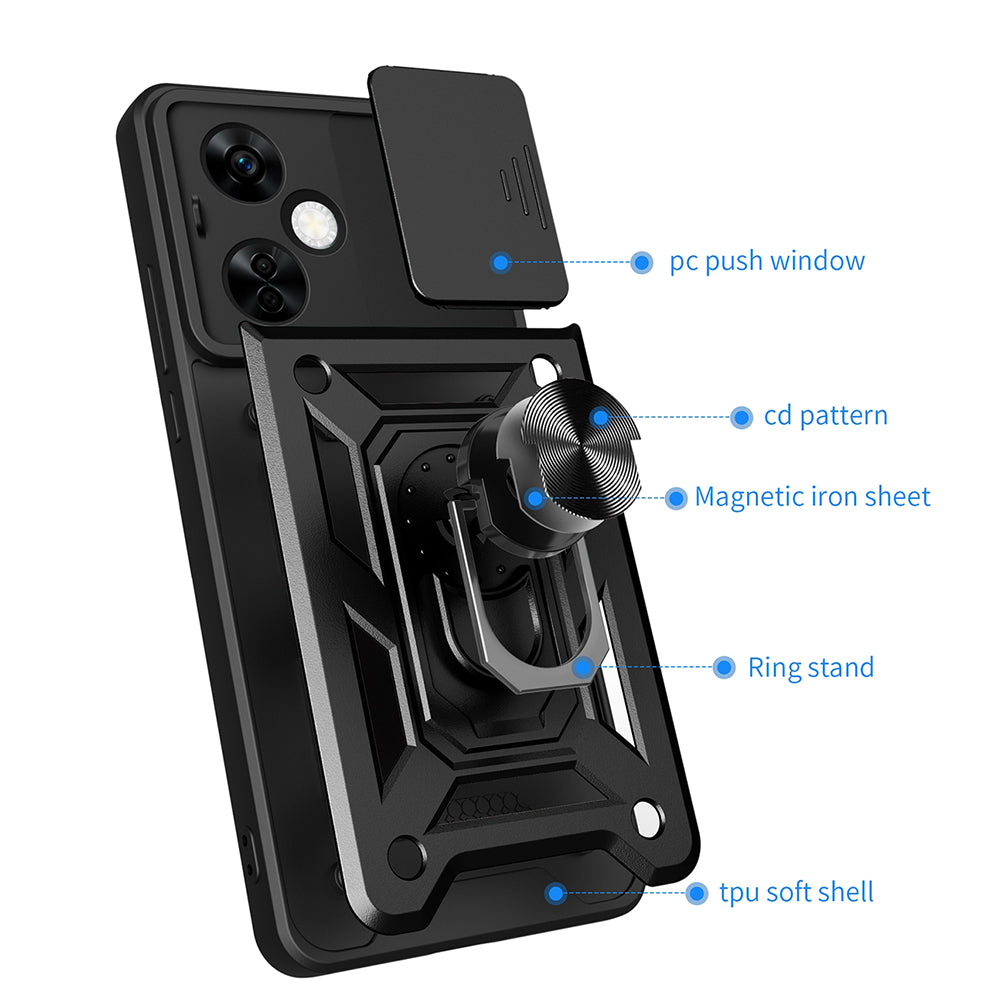 Fodral för OnePlus Nord CE4 Lite, Techsuit, CamShield, Grön