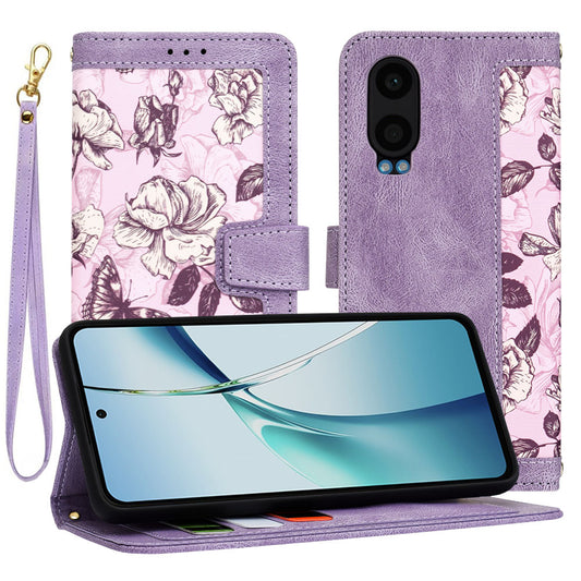 Fodral för OnePlus Nord CE4 Lite, Techsuit, FlipCraft, Lila