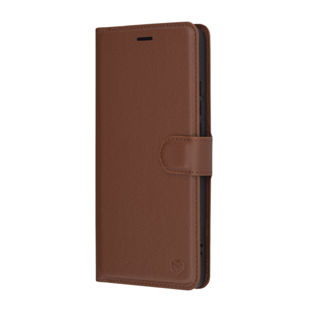 Fodral för OnePlus Nord CE4 Lite, Techsuit, Leather Folio, Brun
