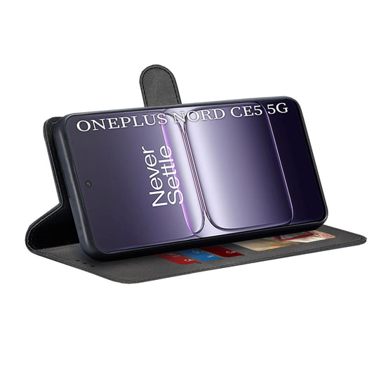 Fodral för OnePlus Nord CE5, Techsuit, Diary Book, Svart