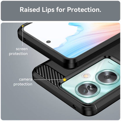 Case for OnePlus Nord N30 SE / Oppo A79, Techsuit, Carbon, Black
