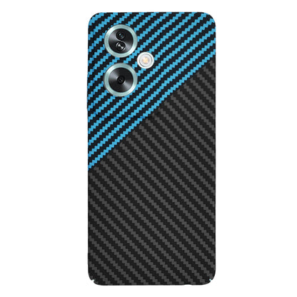 Fodral för OnePlus Nord N30 SE / Oppo A79, Techsuit, Carbonite FiberShell, Svart Bleu