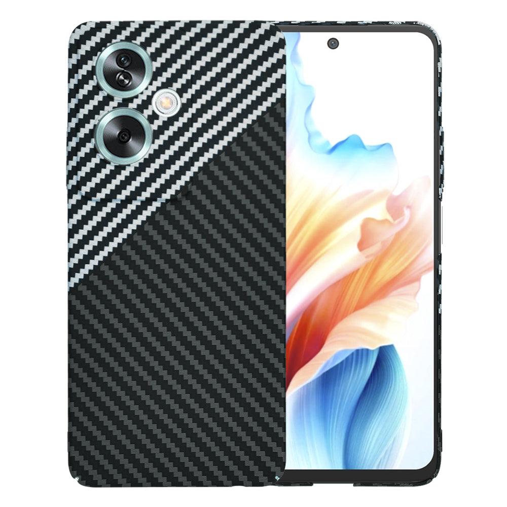 Fodral för OnePlus Nord N30 SE / Oppo A79, Techsuit, Carbonite FiberShell, Svart Grå