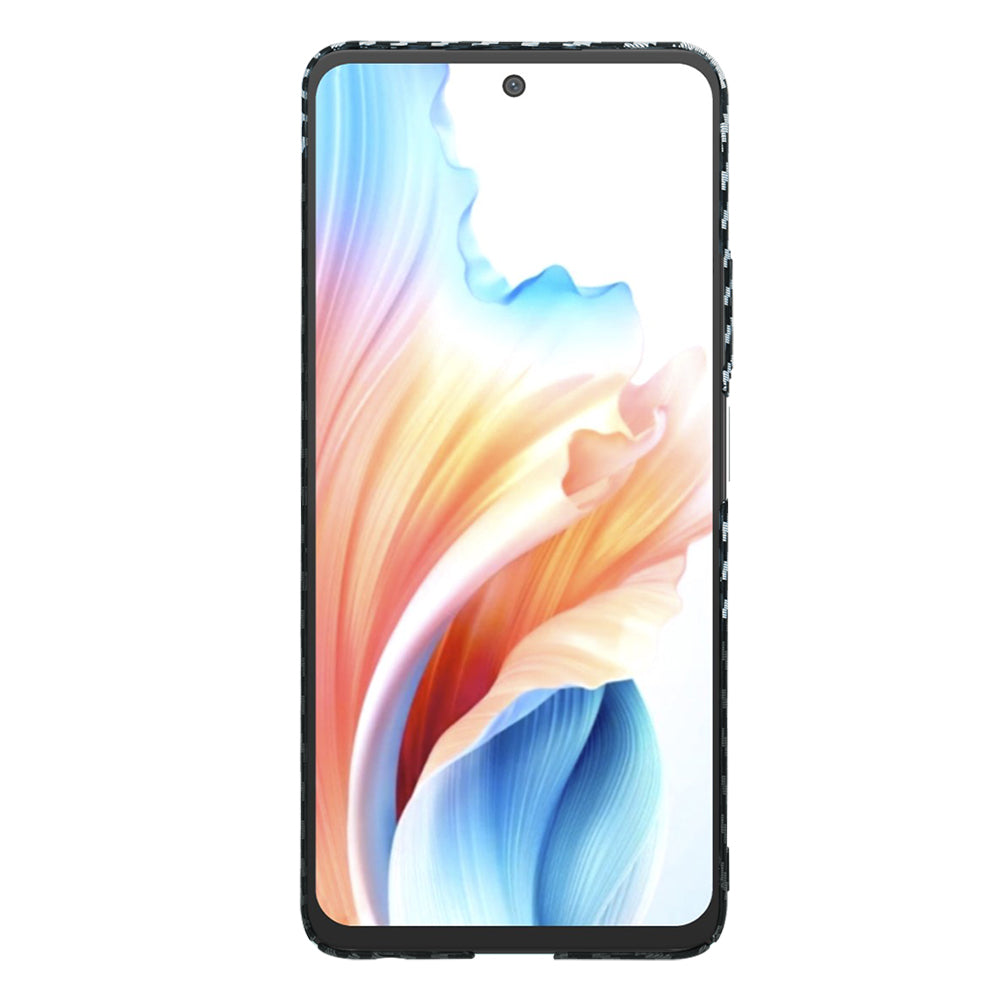 Fodral för OnePlus Nord N30 SE / Oppo A79, Techsuit, Carbonite FiberShell, Svart Grå