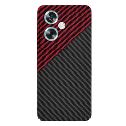 Fodral för OnePlus Nord N30 SE / Oppo A79, Techsuit, Carbonite FiberShell, Svart Röd