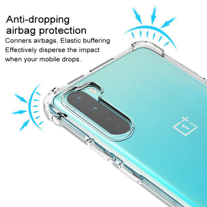 Fodral för OnePlus Nord, Techsuit, Stötsäker Klar, Transparent