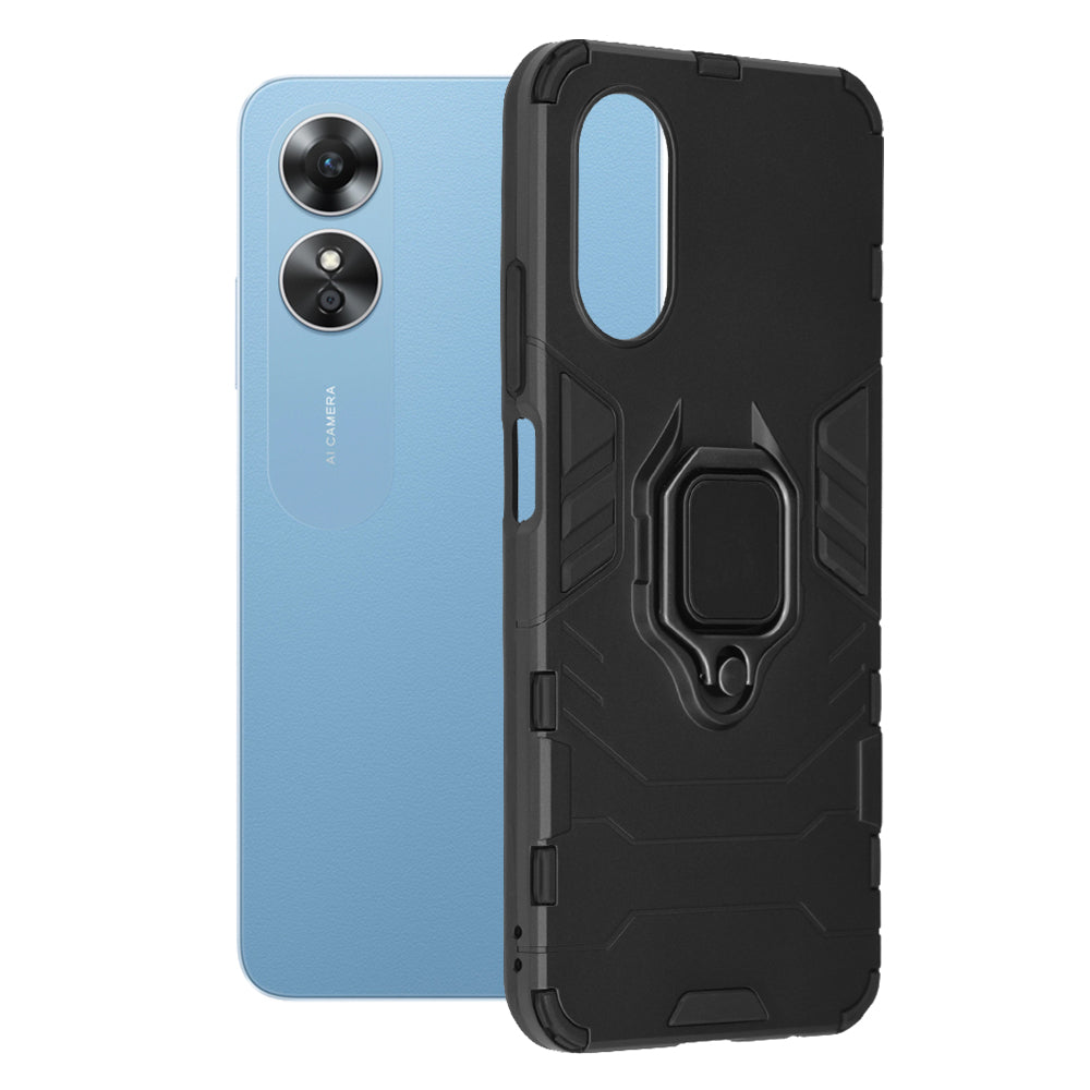 Fodral för Oppo A17, Techsuit, Shield, Svart