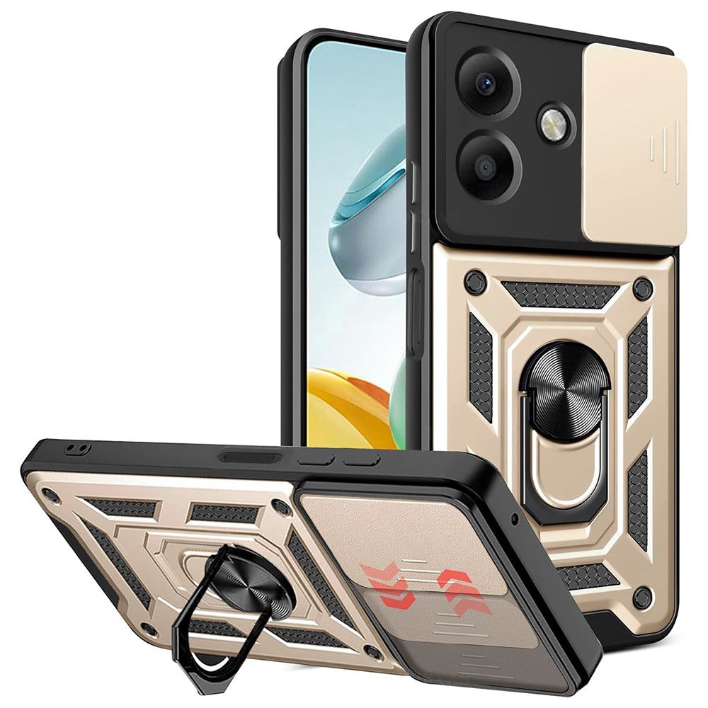 Fodral för Oppo A3 4G / A3 5G, Techsuit, CamShield, Guld