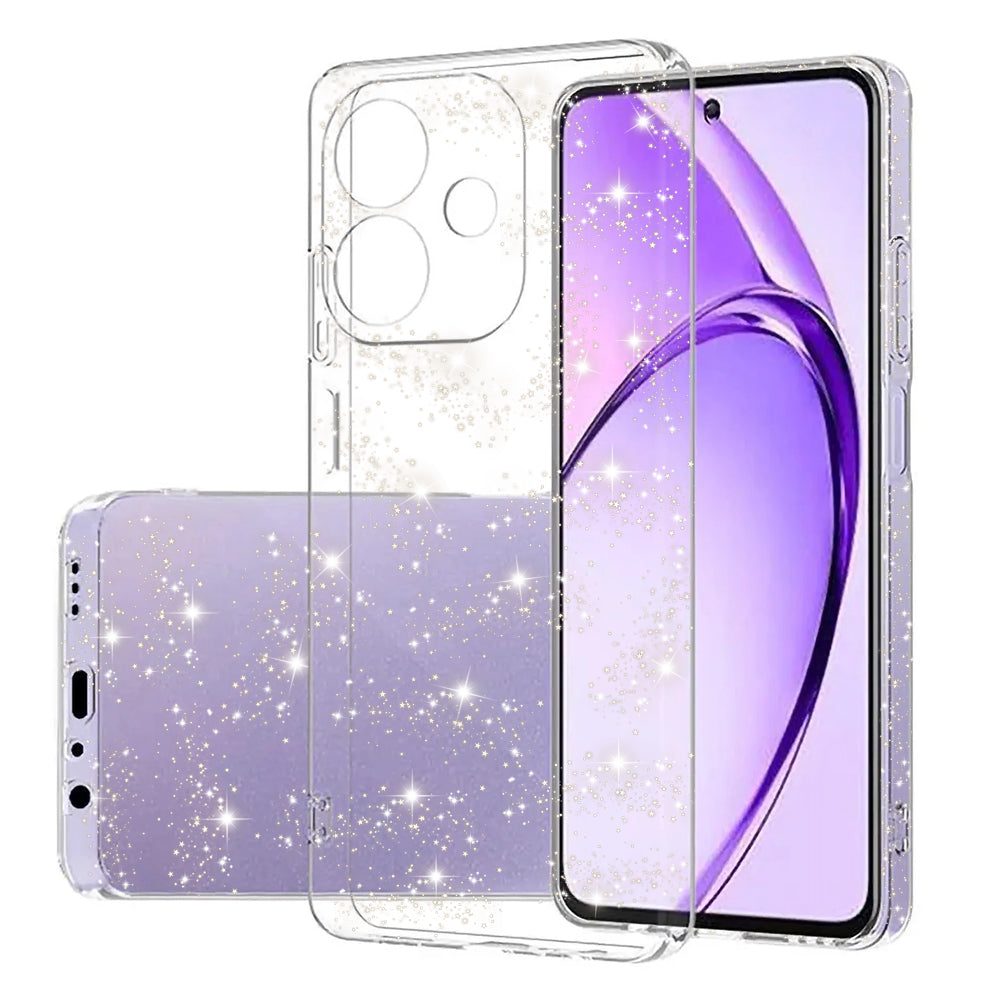 Skyddsfodral för Oppo A3 4G / A3 5G, Techsuit, SparkleSkin, Transparent
