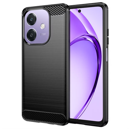 Fodral för Oppo A3 4G / A3, Techsuit, Kolfiber, Svart