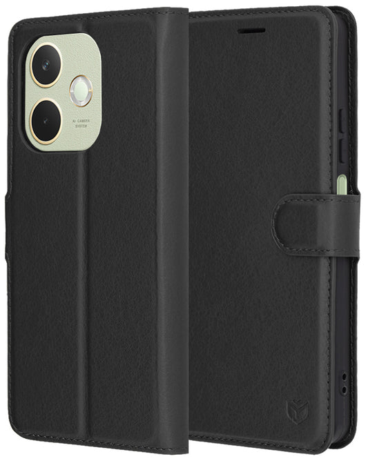 Fodral för Oppo A5 Pro 4G / A5 Pro, Techsuit, Leather Folio, Svart