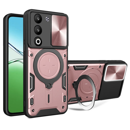 Skyddsfodral för Oppo A5 4G / A5 5G, Techsuit, CamGuard Pro, Rosa