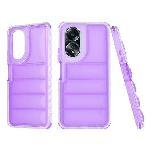 Fodral för Oppo A58 4G, Techsuit, Wave Shield, Lila