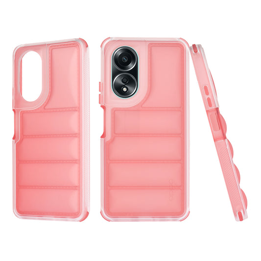 Fodral för Oppo A58 4G, Techsuit, Wave Shield, Röd