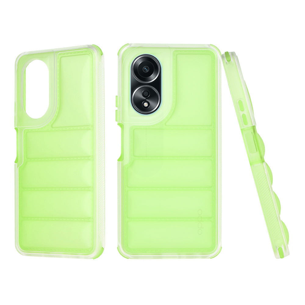 Fodral för Oppo A58 4G, Techsuit, Wave Shield, Grön
