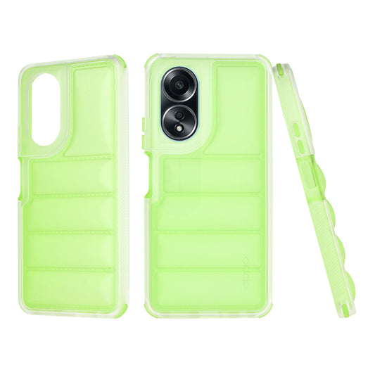 Fodral för Oppo A58 4G, Techsuit, Wave Shield, Grön