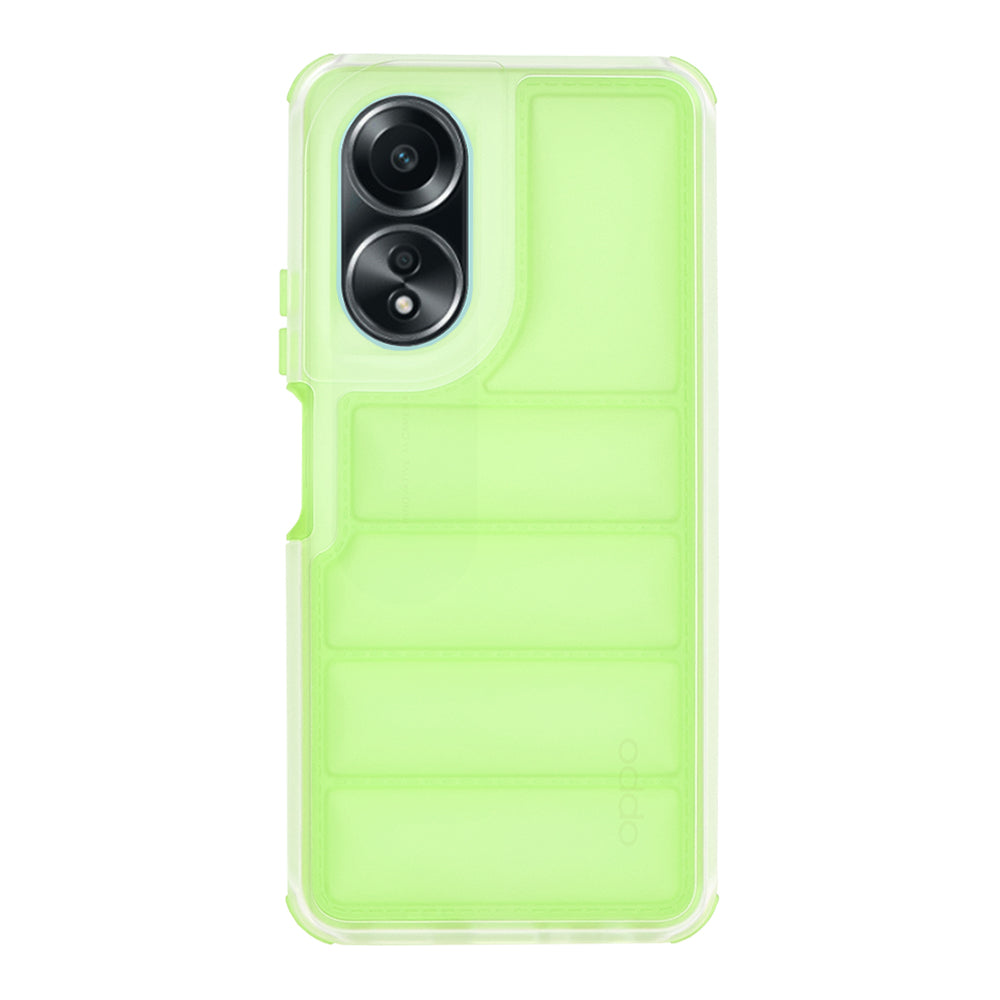 Fodral för Oppo A58 4G, Techsuit, Wave Shield, Grön