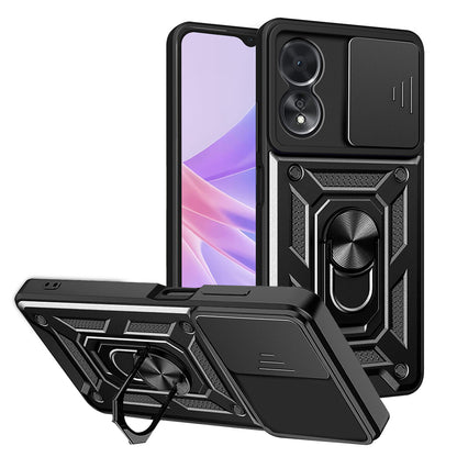 Fodral för Oppo A58 5G / A78 5G, Techsuit, CamShield, Svart