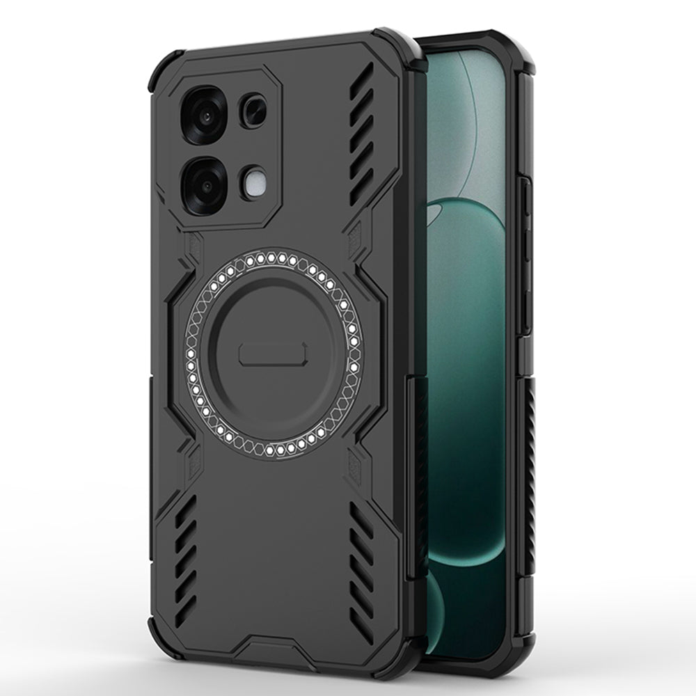 MagSafe-fodral för Oppo A6 Pro 5G / A6 Pro 4G, Techsuit, ArmorMag, Svart