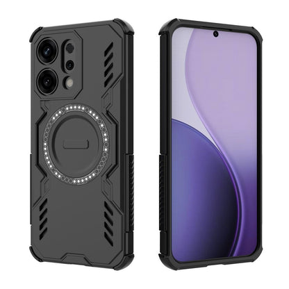 MagSafe-fodral för Oppo A6 Pro 5G / A6 Pro 4G, Techsuit, ArmorMag, Svart