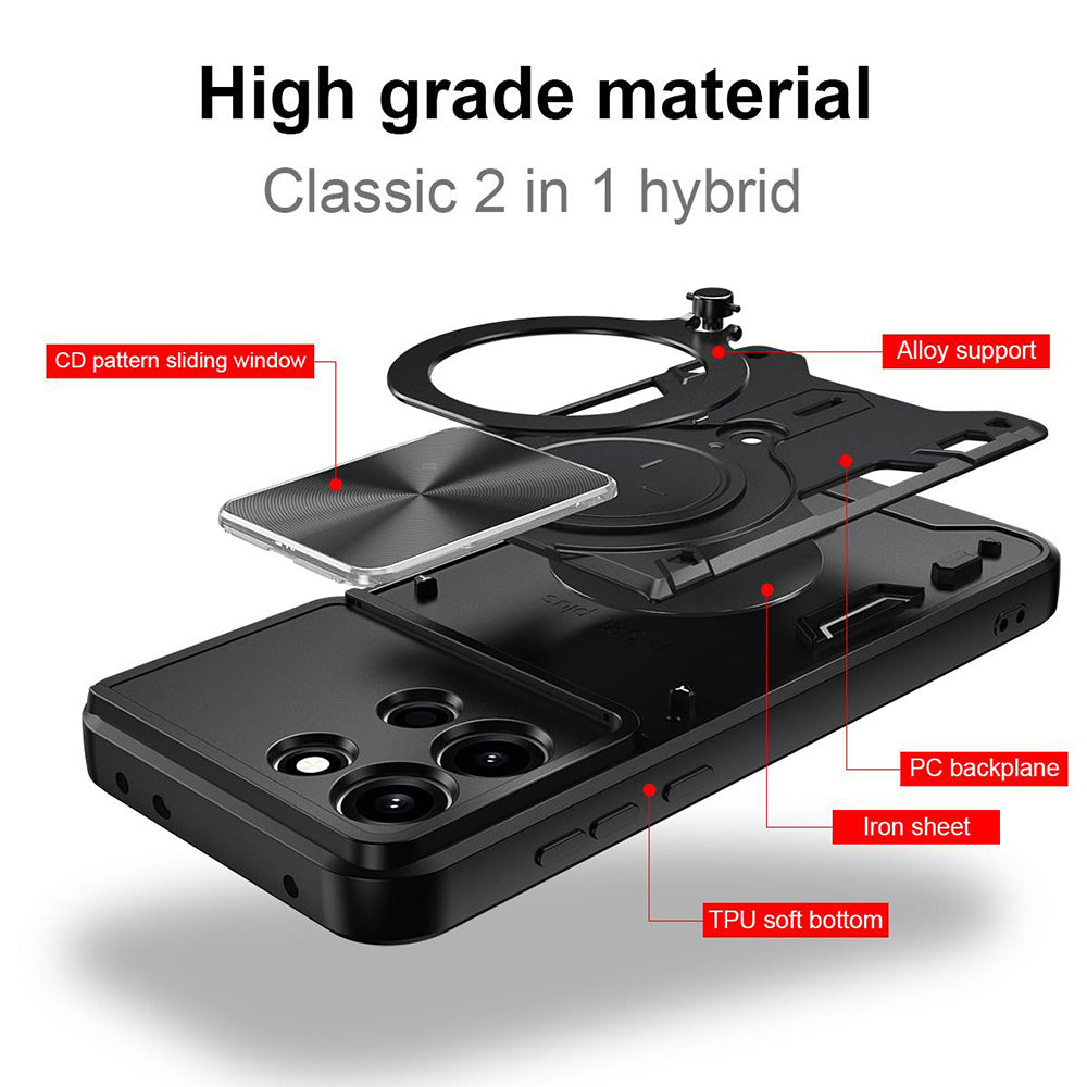Fodral för Oppo A6 Pro 5G / A6 Pro 4G, Techsuit, CamGuard Pro, Lila