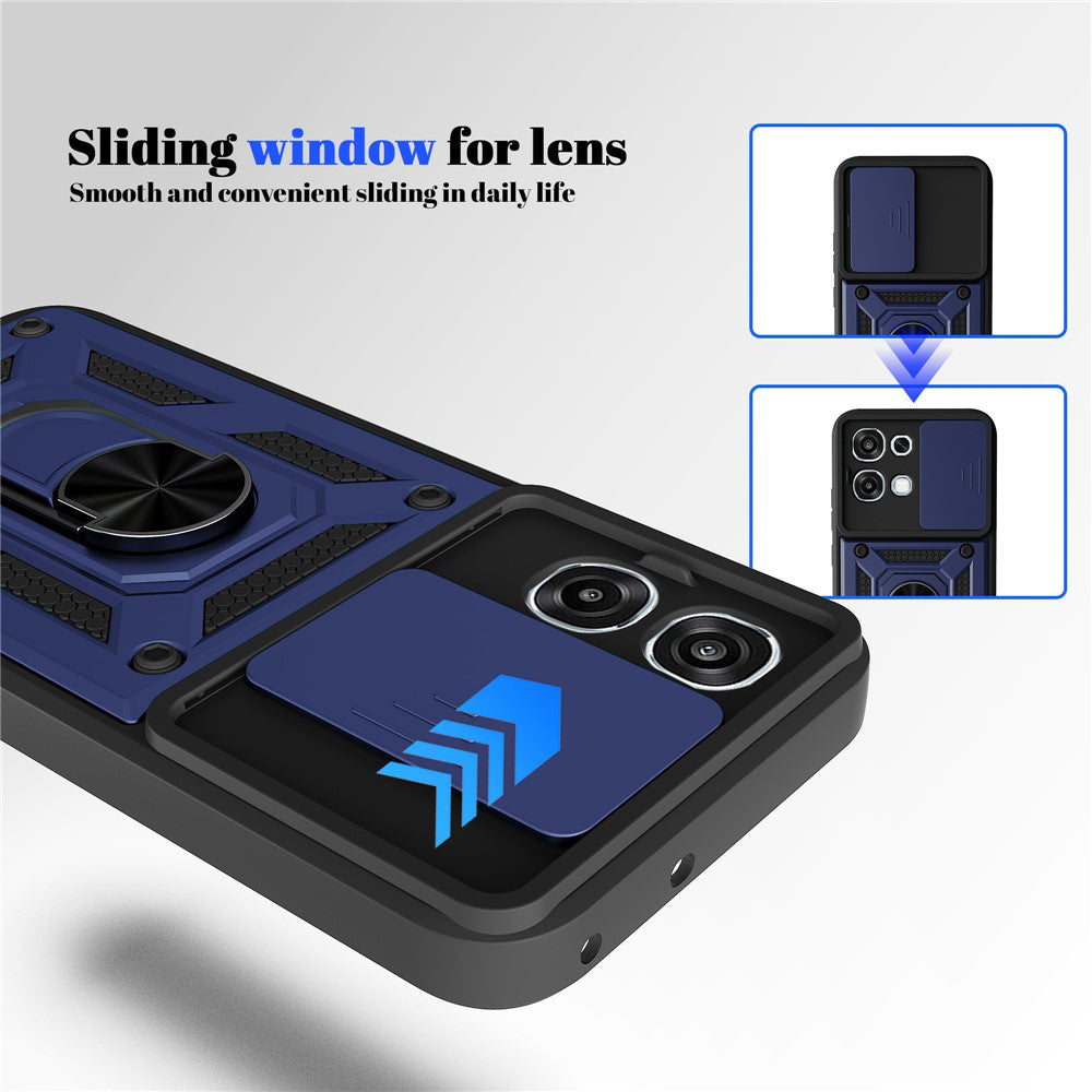 Skyddsfodral för Oppo A6 Pro 5G / A6 Pro 4G, Techsuit, CamShield, Svart