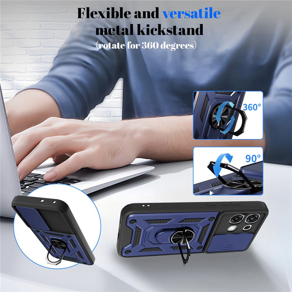 Skyddsfodral för Oppo A6 Pro 5G / A6 Pro 4G, Techsuit, CamShield, Svart