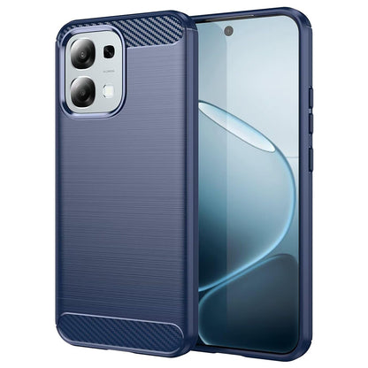 Fodral för Oppo A6 Pro 5G / A6 Pro 4G, Techsuit, Kolfiber, Blå