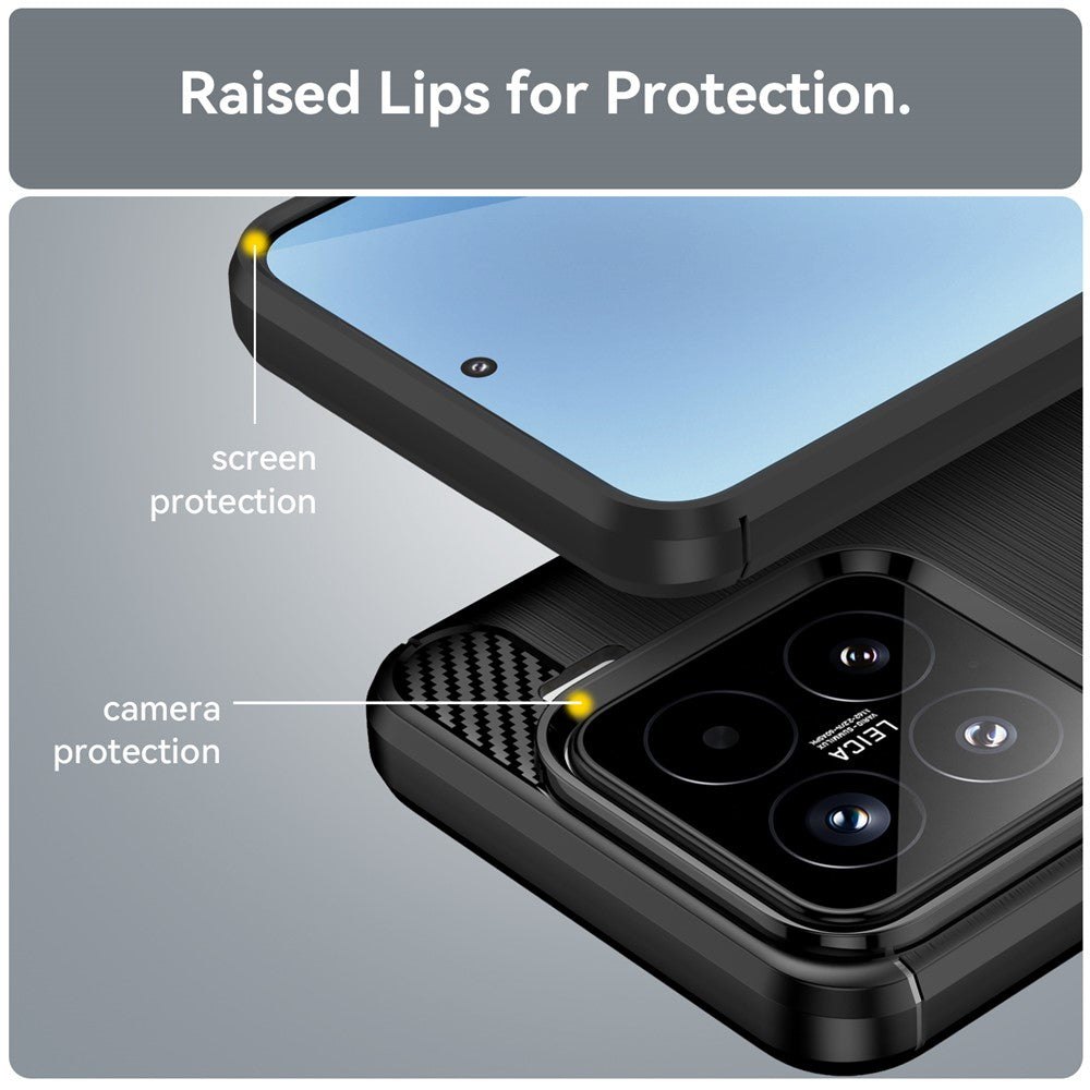 Skyddsfodral för Oppo A6 Pro 5G / A6 Pro 4G, Techsuit, Kolfiber, Svart
