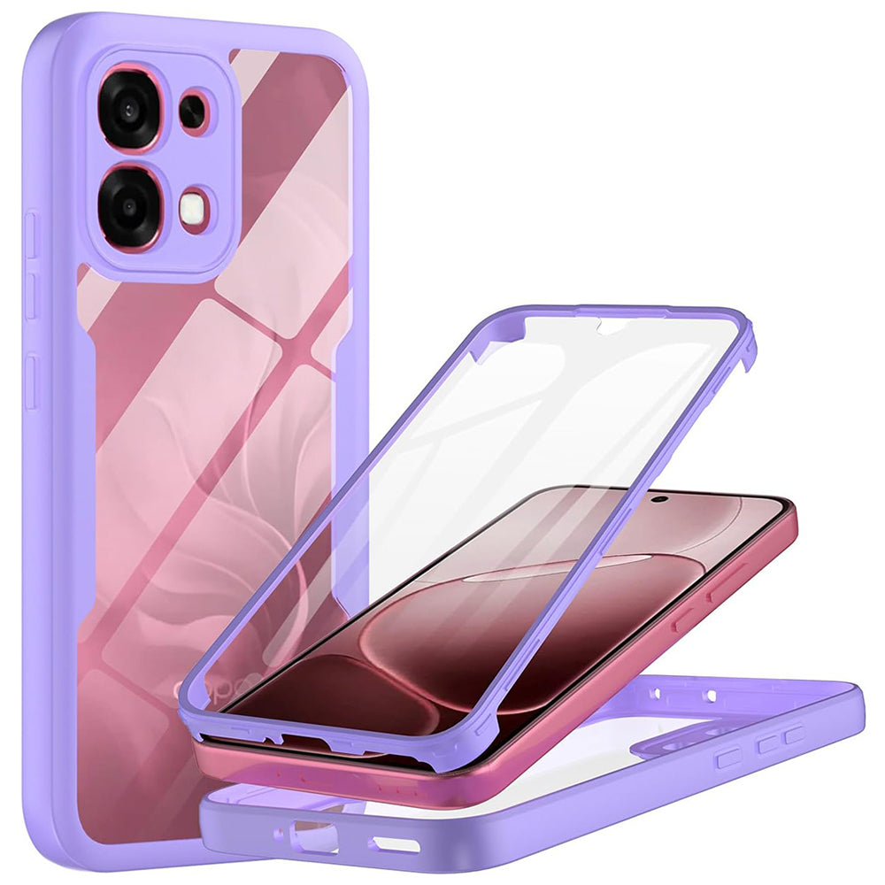 Fodral för Oppo A6 Pro 5G / A6 Pro 4G, Techsuit, ColorVerse 360, Lila