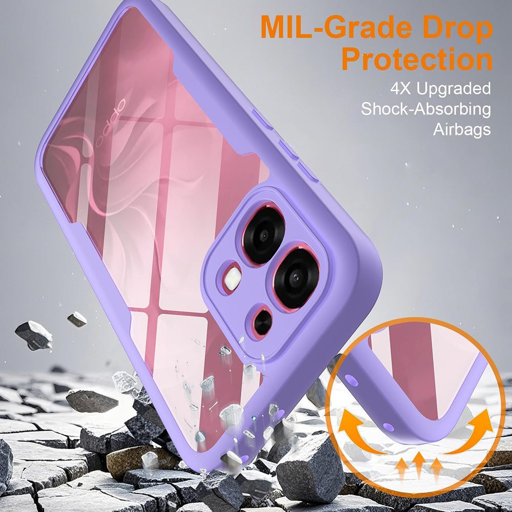 Fodral för Oppo A6 Pro 5G / A6 Pro 4G, Techsuit, ColorVerse 360, Lila