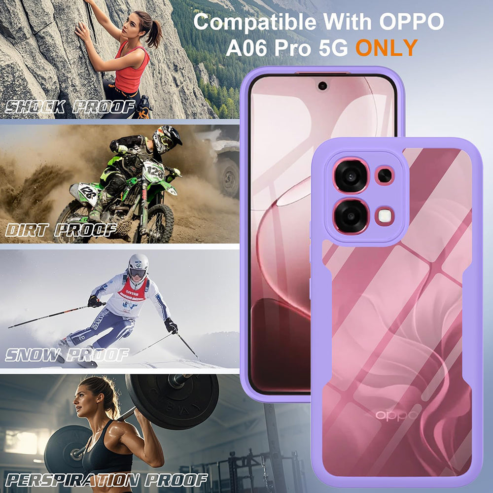 Fodral för Oppo A6 Pro 5G / A6 Pro 4G, Techsuit, ColorVerse 360, Lila