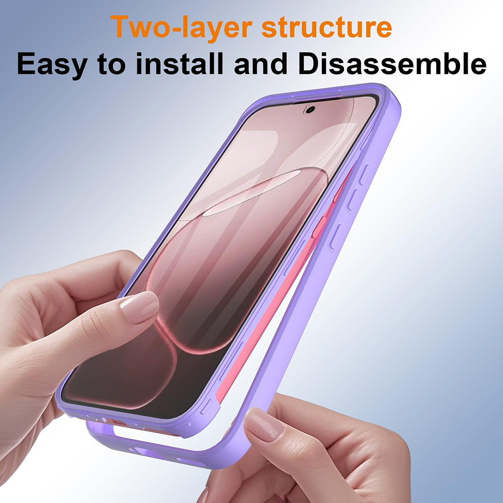 Fodral för Oppo A6 Pro 5G / A6 Pro 4G, Techsuit, ColorVerse 360, Lila