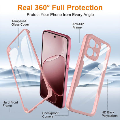Fodral för Oppo A6 Pro 5G / A6 Pro 4G, Techsuit, ColorVerse 360, Rosa
