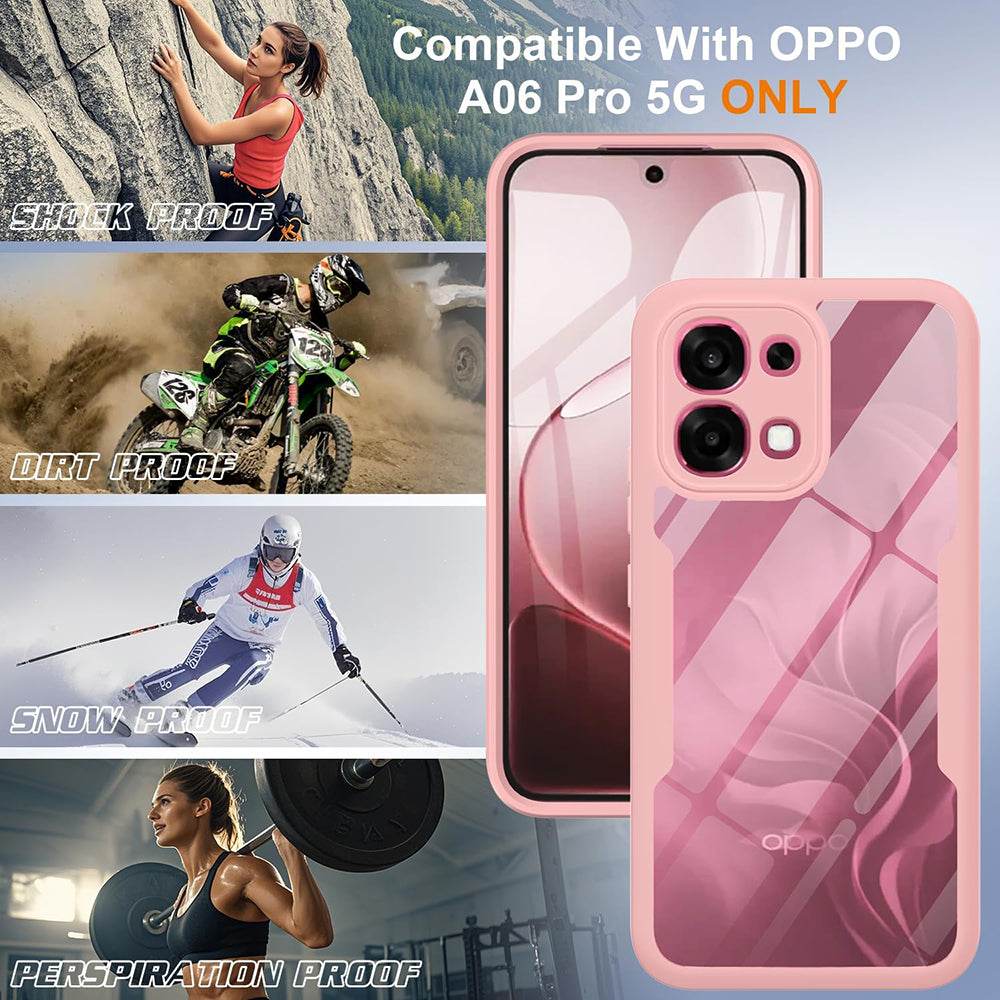 Fodral för Oppo A6 Pro 5G / A6 Pro 4G, Techsuit, ColorVerse 360, Rosa