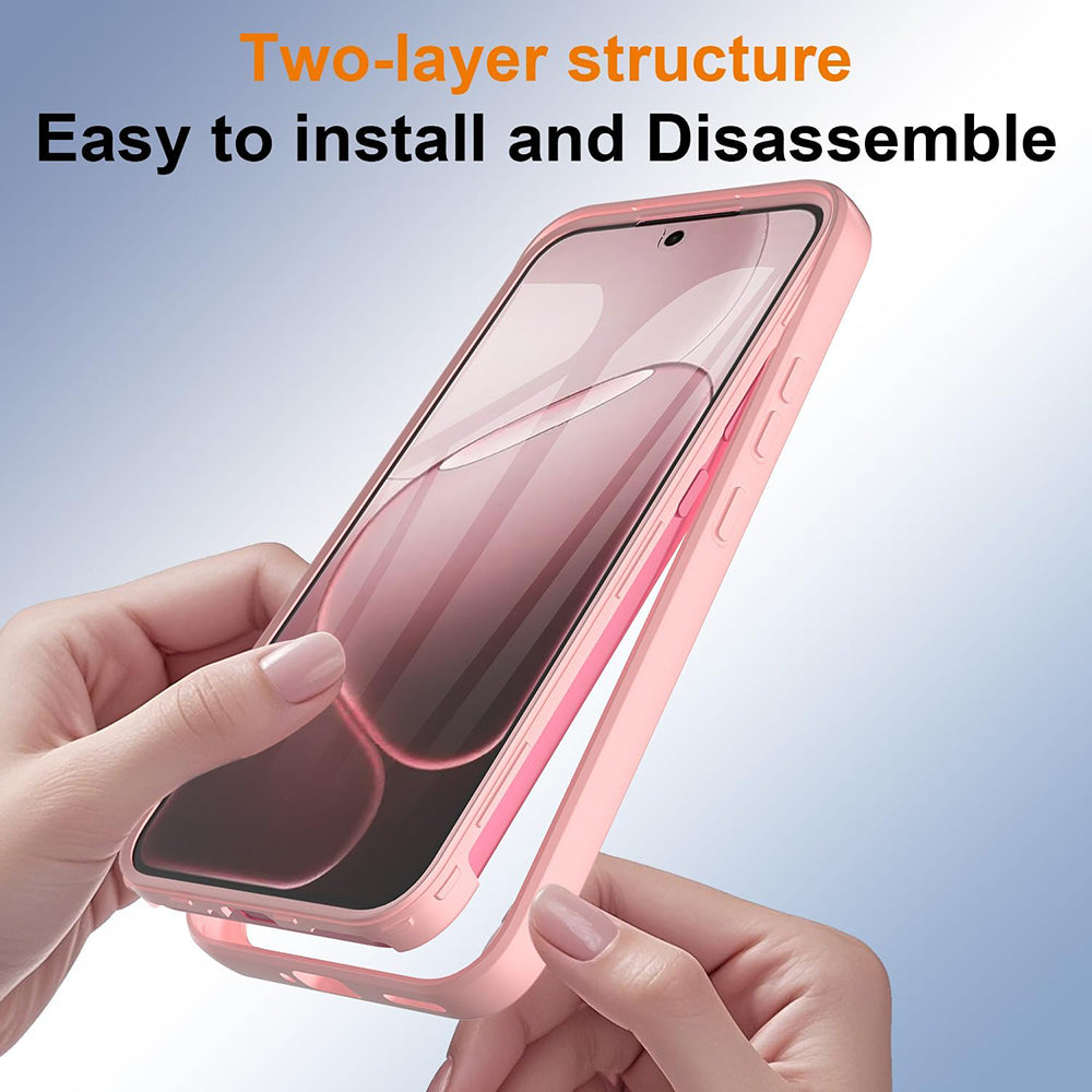 Fodral för Oppo A6 Pro 5G / A6 Pro 4G, Techsuit, ColorVerse 360, Rosa