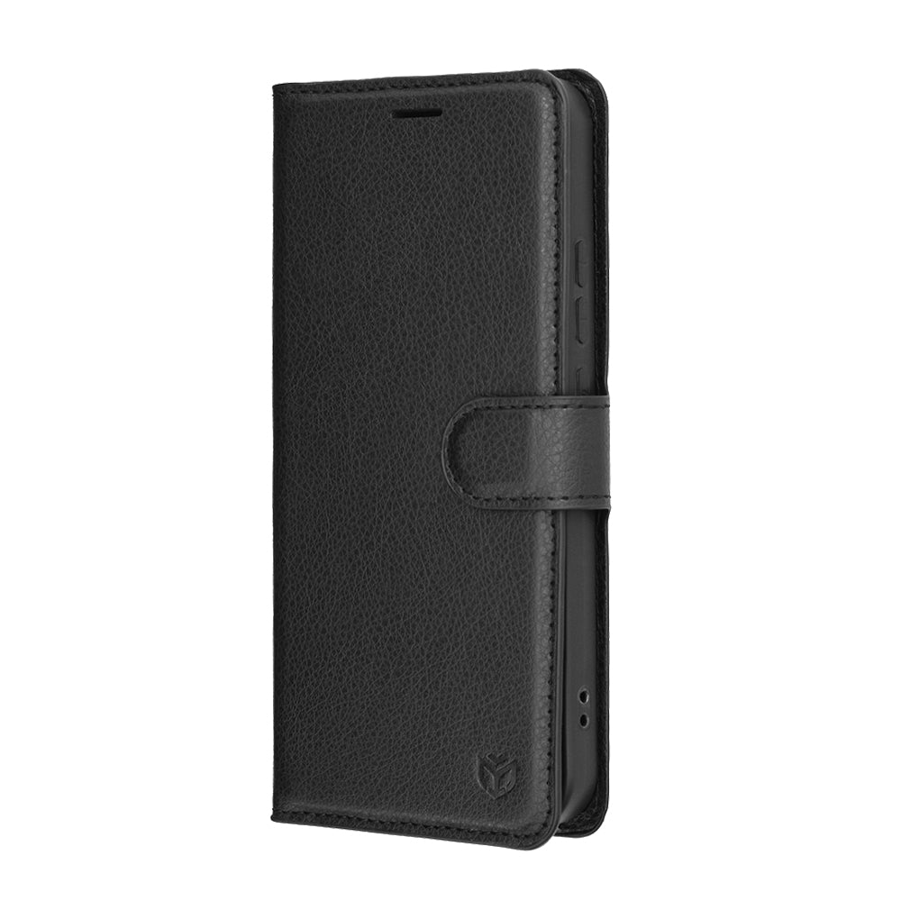 Fodral för Oppo A6 Pro 5G / A6 Pro 4G, Techsuit, Leather Folio, Svart