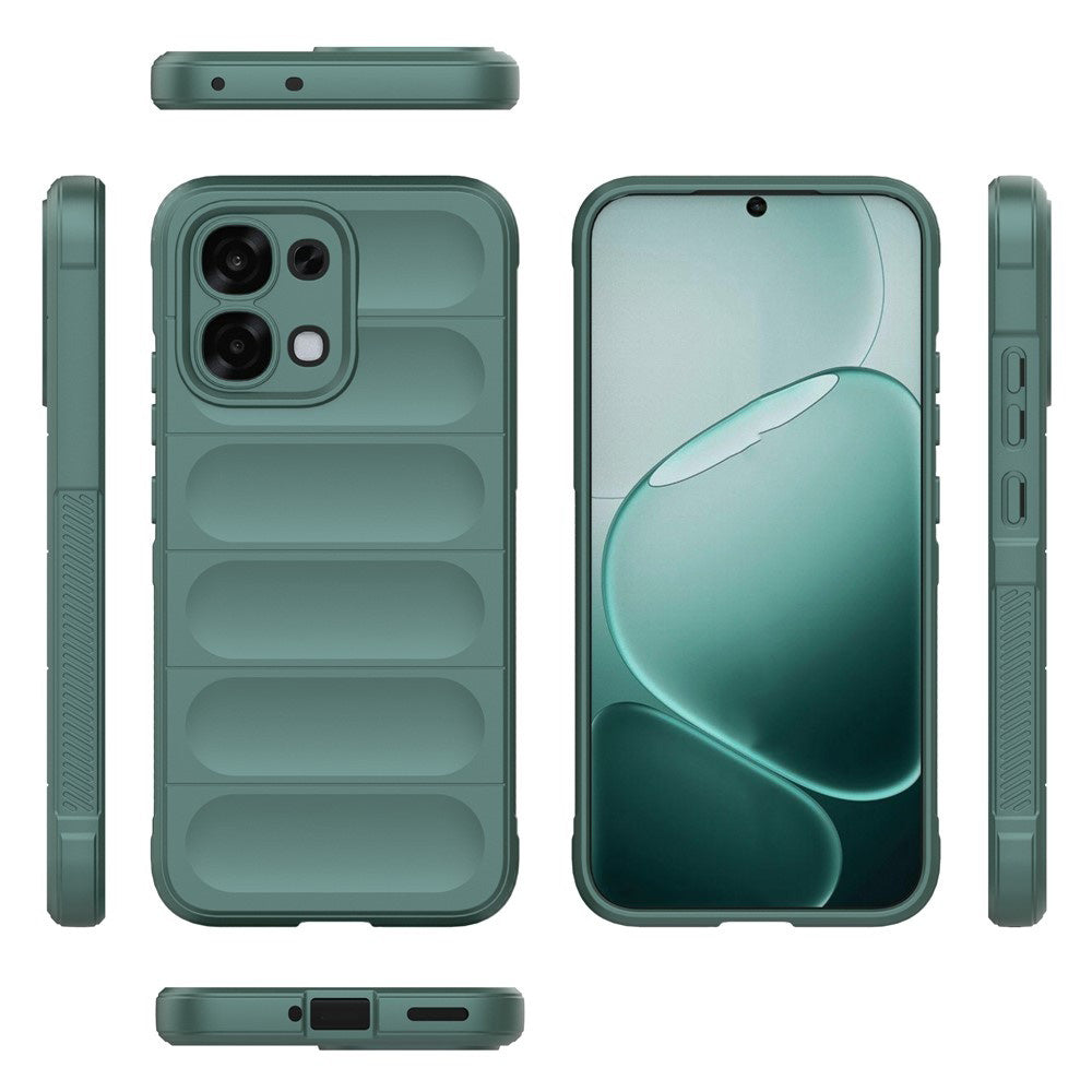 Fodral för Oppo A6 Pro 5G / A6 Pro 4G, Techsuit, Magic Shield, Grön