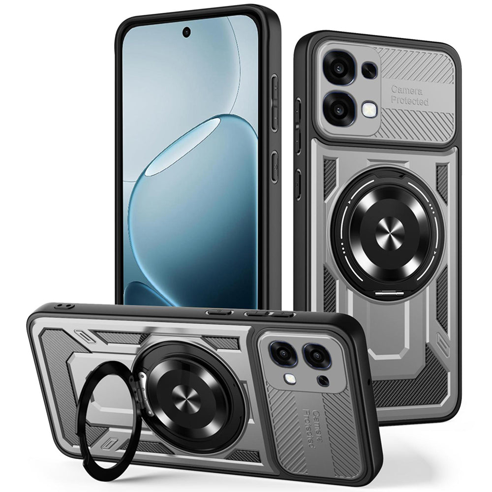 Fodral för Oppo A6 Pro 5G / A6 Pro 4G, Techsuit, RuggedCam, Grå