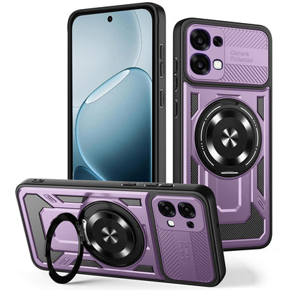 Fodral för Oppo A6 Pro 5G / A6 Pro 4G, Techsuit, RuggedCam, Lila