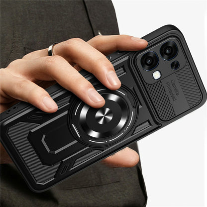 Fodral för Oppo A6 Pro 5G / A6 Pro 4G, Techsuit, RuggedCam, Lila