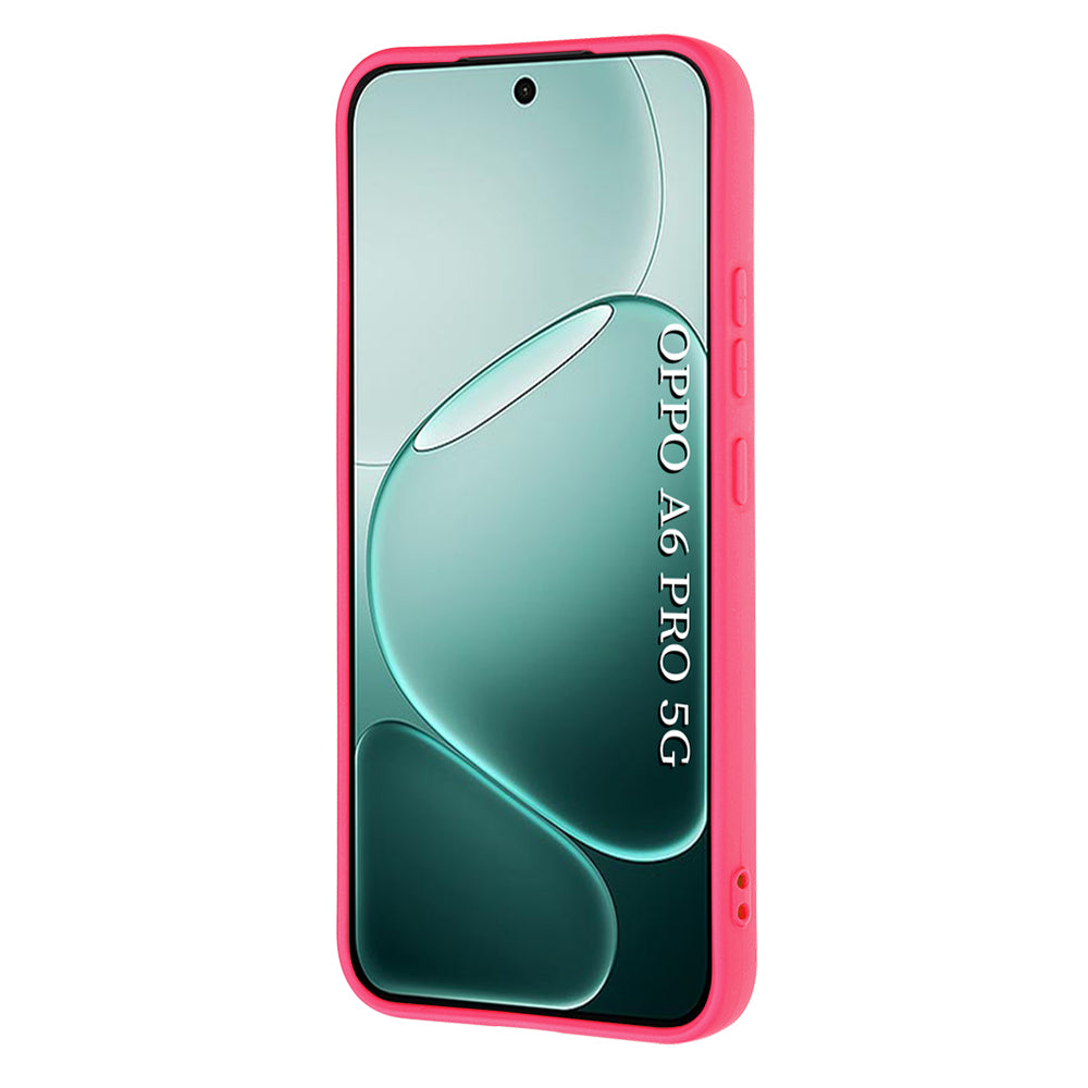 Fodral för Oppo A6 Pro 5G / A6 Pro 4G, Techsuit, SoftFlex, Mörkrosa