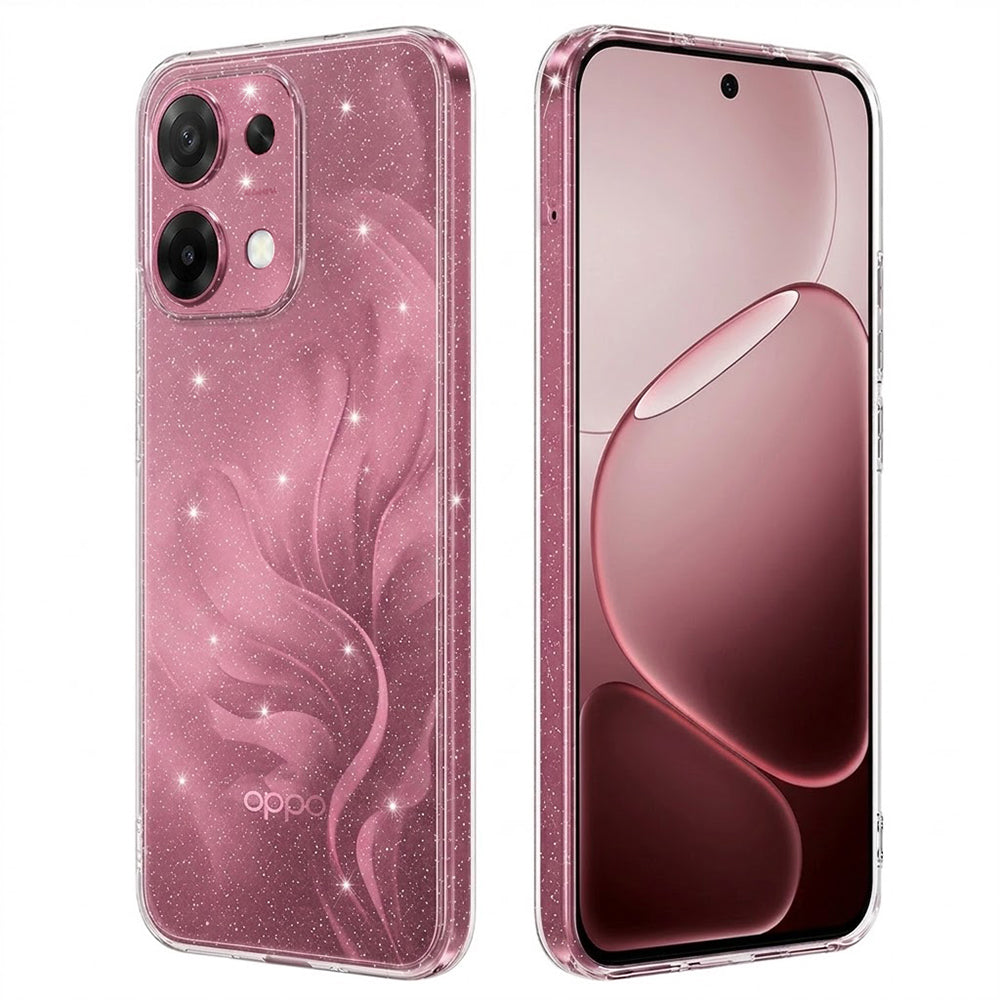 Fodral för Oppo A6 Pro 5G / A6 Pro 4G, Techsuit, SparkleSkin, Transparent