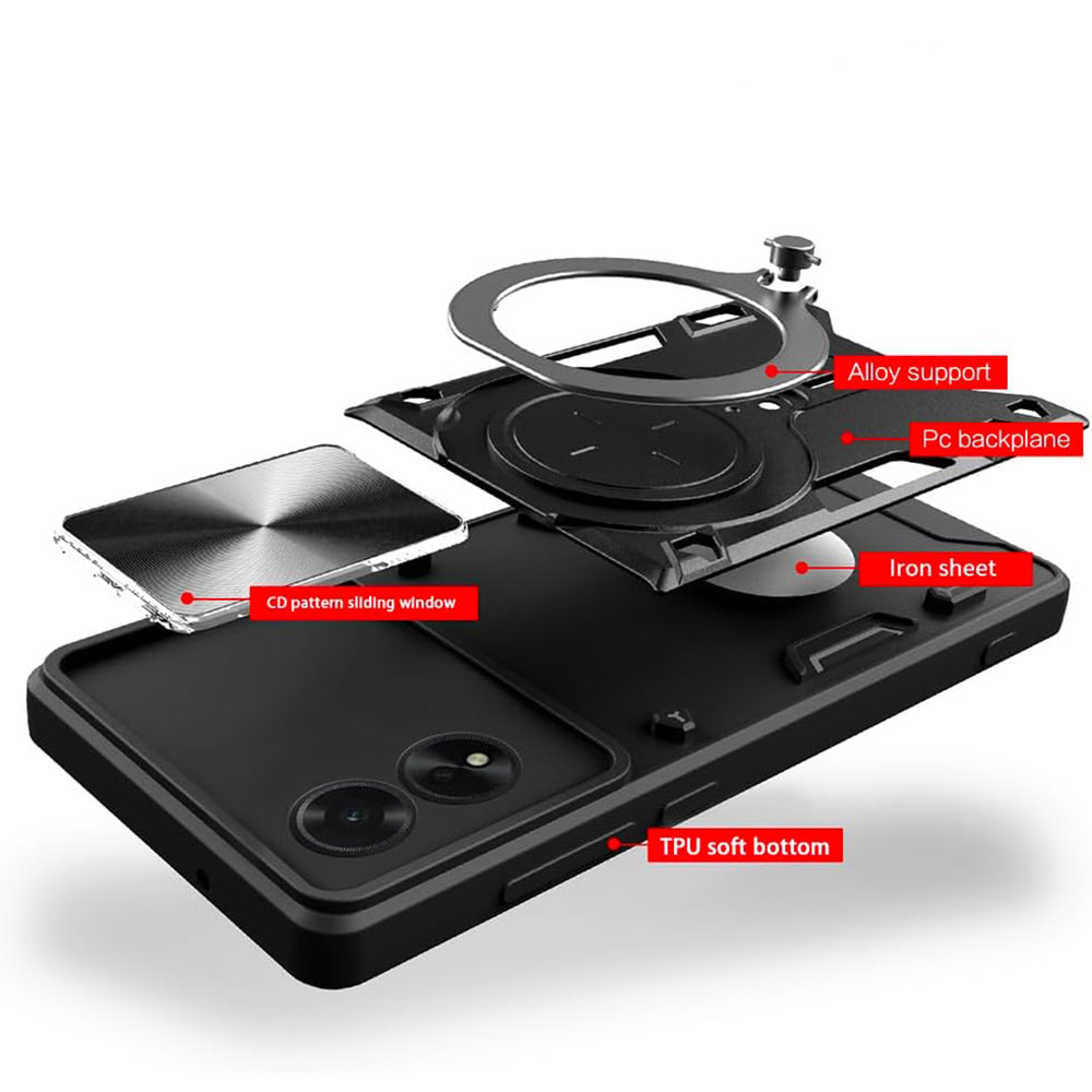 Fodral för Oppo A60, Techsuit, CamGuard Pro, Blå