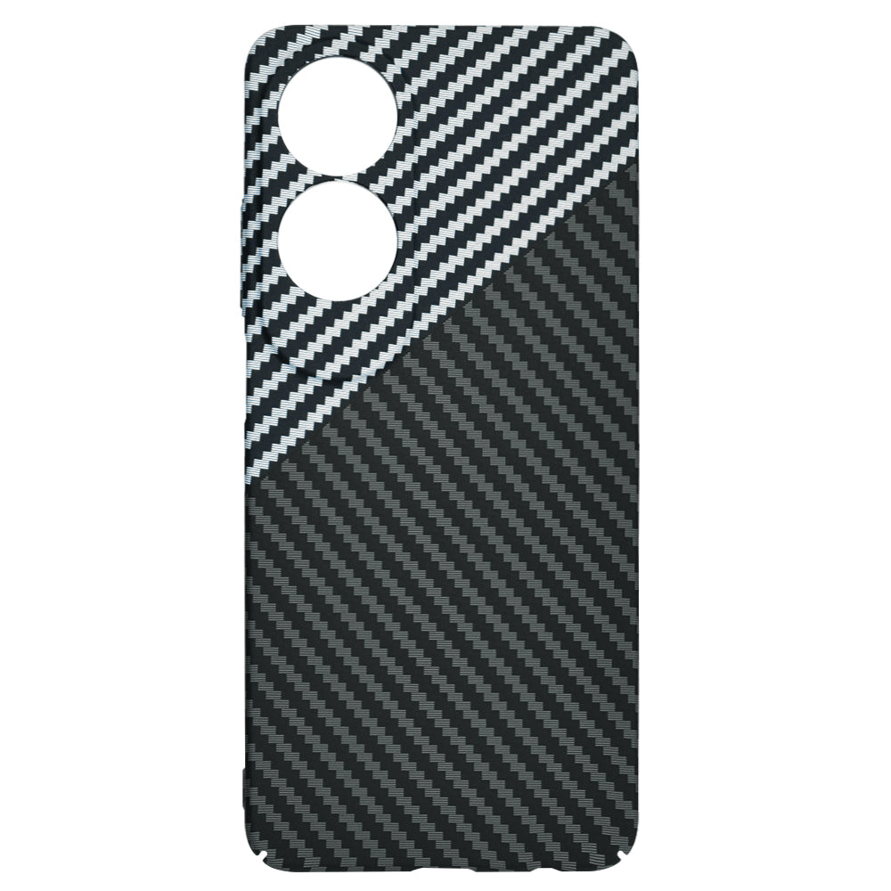 Case for Oppo A60, Techsuit, Carbonite FiberShell, Black Gray