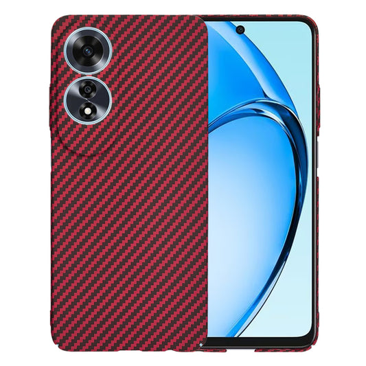 Fodral för Oppo A60, Techsuit, Carbonite FiberShell, Röd